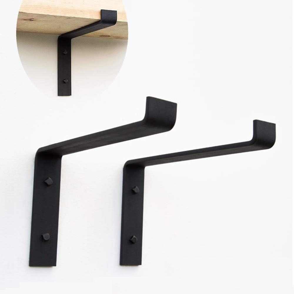 DYFAR 2 * Soporte de Estante para Colgar en la Pared, Negro, Hierro