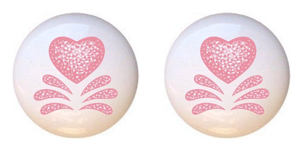 Amazon Com Set Of 2 Knobs Pink Style Iii Sponged Look Corelle