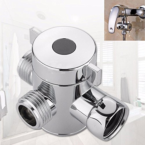 MVPSALE T - Way Adapter Socket,1/2 Inch Three Way T-Adapter Valve for Toilet Bidet Shower Head Diverter Valve