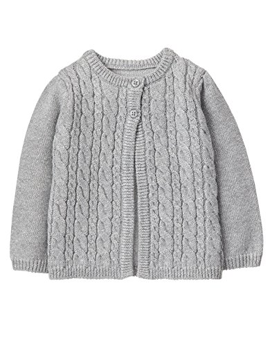 Gymboree baby girls cable sweater, gray, 18-24 mo