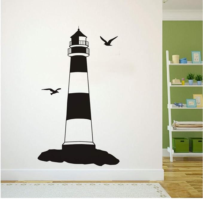 Faro Pegatinas De Pared Desmontable Dormitorio Decorativo Tatuajes De