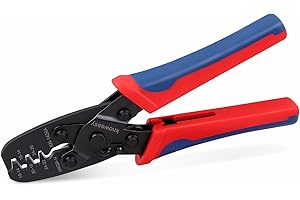 Molex Crimper,Knoweasy 1424A Weatherpack Crimper - Works for Molex, Delphi, Amp, Tyco, Harley, PC, Automotive - AWG 24-14 Wir