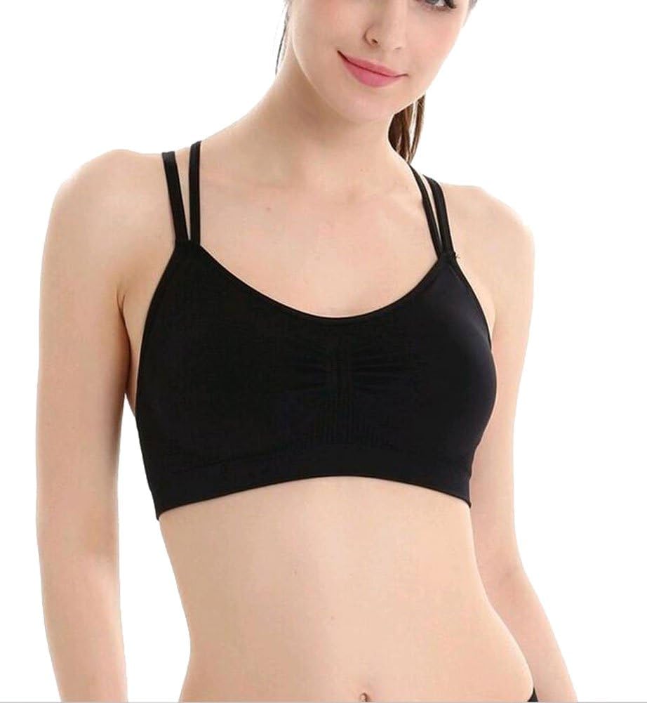Yoga Bra Girls Criss Cross Comfort Push-up Padded Sport Bra