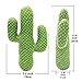 EDLDECCO Decorative Door Stopper Artificial Handicraft Fabric Plush Cactus Door Stop Home Bedroom and Office Table Green St. Patrick's Day Decoration