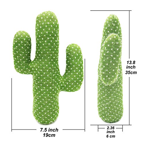 EDLDECCO Artificial Handicraft Fabric Cactus Decorative Door Plush Gift for Your Home Décor Table Décor Bedroom and Office-Light Green St. Patrick's Day Decoration