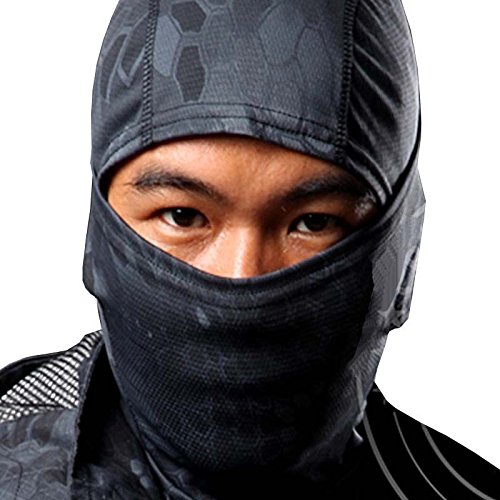 Black Snake Camo Camoflauge Balaclava Face Mask Hunting Military Hunt Biker