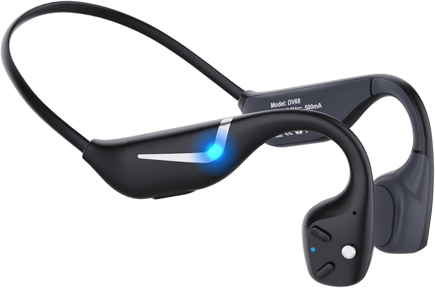 Monodeal Bone Conduction Headphones, Bluetooth 5.3 Open Ear Headphones, running headphones IP67 Waterproof Wireless Sports for Runners, Cycling, Hiking