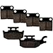 Caltric Brake Pads Fits Yamaha Kodiak 400 YFM400 4x4 2000-2002 Front Rear Brakes