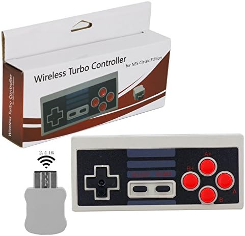 Wireless Turbo Controller for NES Classic Edition, Perfectmall Video Game Gamepads Classic Gaming Turbo Wireless Controller for NES Classic Edition and Controller Gamepad for NES Mini Classic Edition