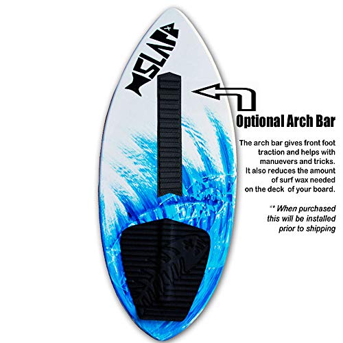Slapfish Skimboards USA Made Fiberglass & Carbon Riders up to 200 lbs 48" with Traction Deck