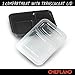 ChefLand New and Upgraded 2-Compartment Food Container with lid/Bento Box/Lunch Tray with Cover (10 Pack), Black