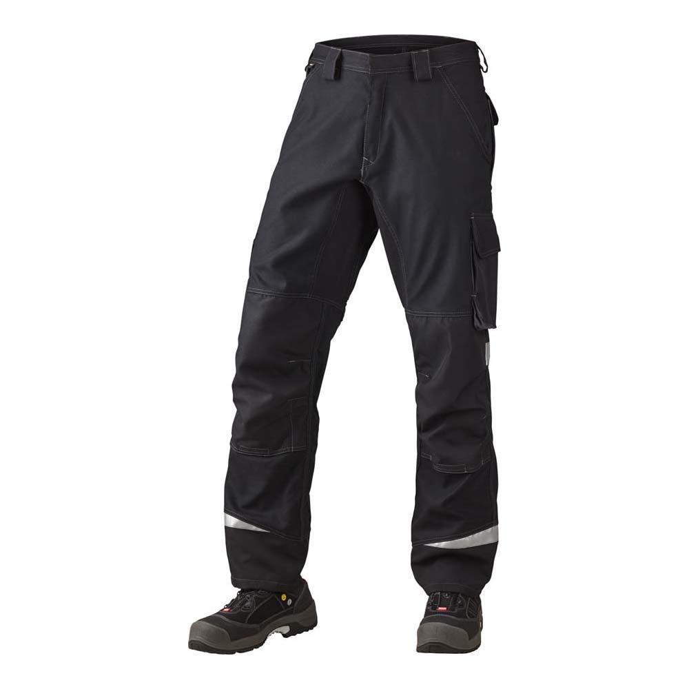 J.A.K. 160151092 Series 1601 65% Polyester/35% Cotton Waistband Trousers, Black/Grey, 52 R (36/32) Size