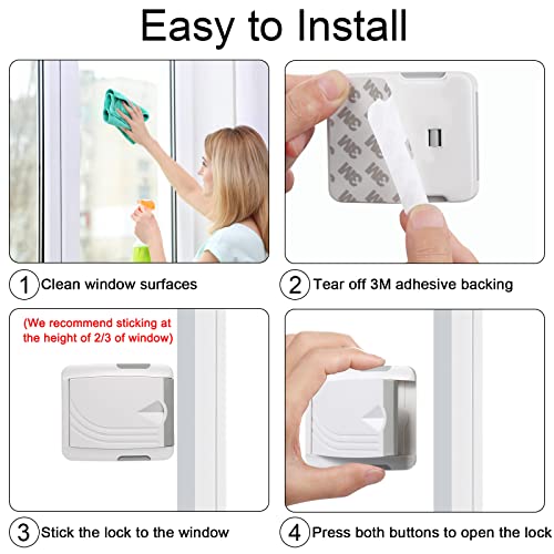 Buy Sliding Door Lock(4 Pack), Child Safety Lock Sliding Glass Door