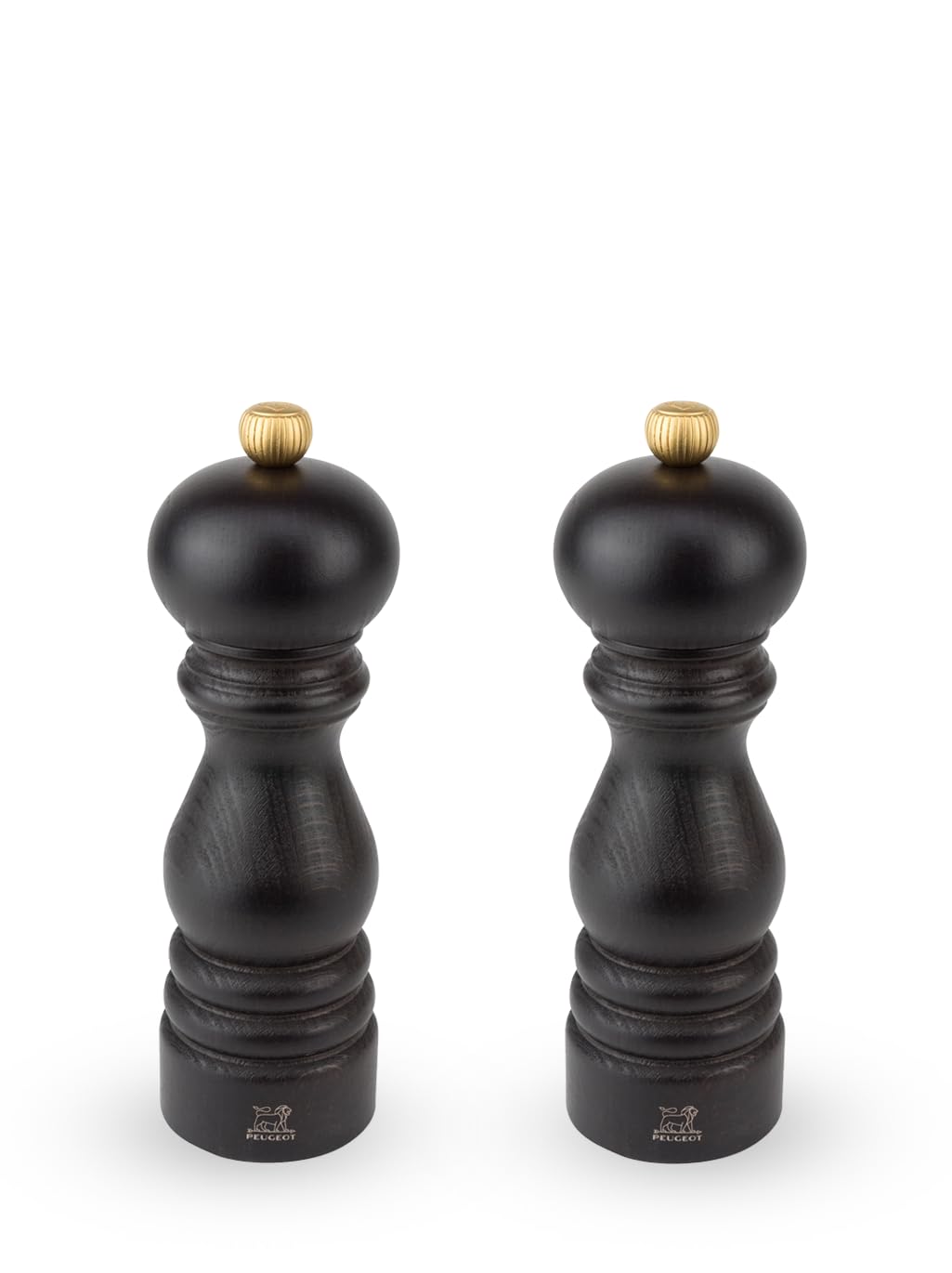 Peugeot - Duo Paris - Pepper Mill + Salt Mill 18 cm - Classic Setting - Updated Wood with PEFC Seal - French Production - Colour Chocolate