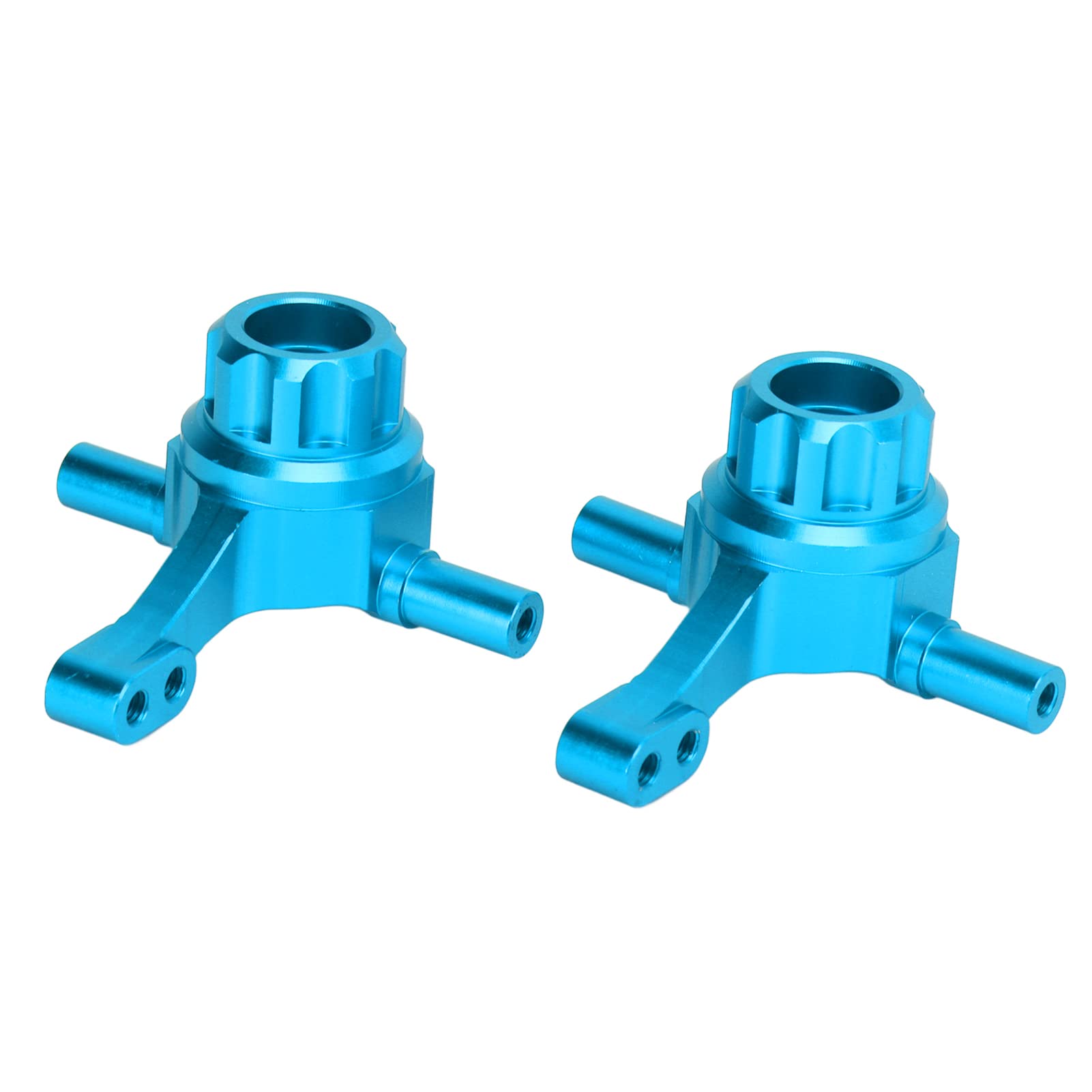 RC Front Steering Cup, Aluminum Alloy Upgrade, TT02 Steering Parts, Blue 2 Cups 6 Screws for All Ages Outdoor RC Car Enthusiasts