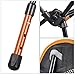 G4Free Ultralight Folding Camping Chair Adjustable Height, Portable Backpacking Chair Heavy Duty 250lbs for Outdoor, Hiking, Picnic, Travel, BBQ with Carry Bag(Orange)
