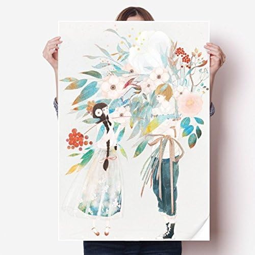 Diythinker ボーイガール 中国クラシカルスタイル イラストレーターステッカー デコレーションポスター プレイビル 壁紙 ウィンドウデカール