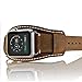 LoveBlue Compatible Apple Watch Band 38mm, iwatch Band Apple Watch Genuine Leather Band Replacement Strap with Stainless Steel Clasp for Series 3/2/1 (38mm-Crazy Horse Leather Brown)