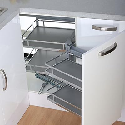 Magic Corner I Pantry Wire Basket Pull Out Soft Close Shelf