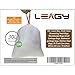 LEAGY Household Cleaning, Health Odor Shield Kitchen Drawstring Forceflex White Garbage Bags - 30 L / 8 Gallon -100 Count -0.7MIL