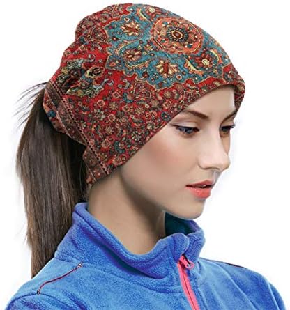 Multifunctional neck gaiter for outdoor activities, providing warmth and protection from dust and cold.