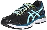 ASICS Women's GT-2000 4 Running Shoe, Black/Pool Blue/Flash Yellow, 7.5 M US