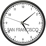 SAN FRANCISCO TIME Wall Clock world time zone clock office business