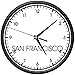 SAN FRANCISCO TIME Wall Clock world time zone clock office business