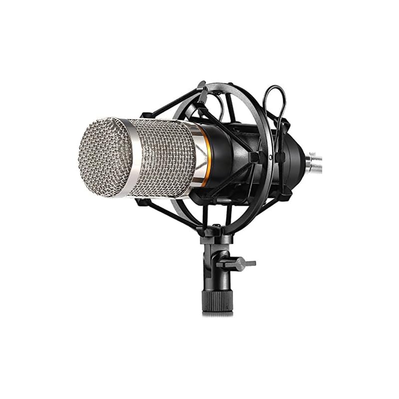 ZINGYOU Condenser Microphone Bundle, BM800 Mic Kit with Adjustable Mic