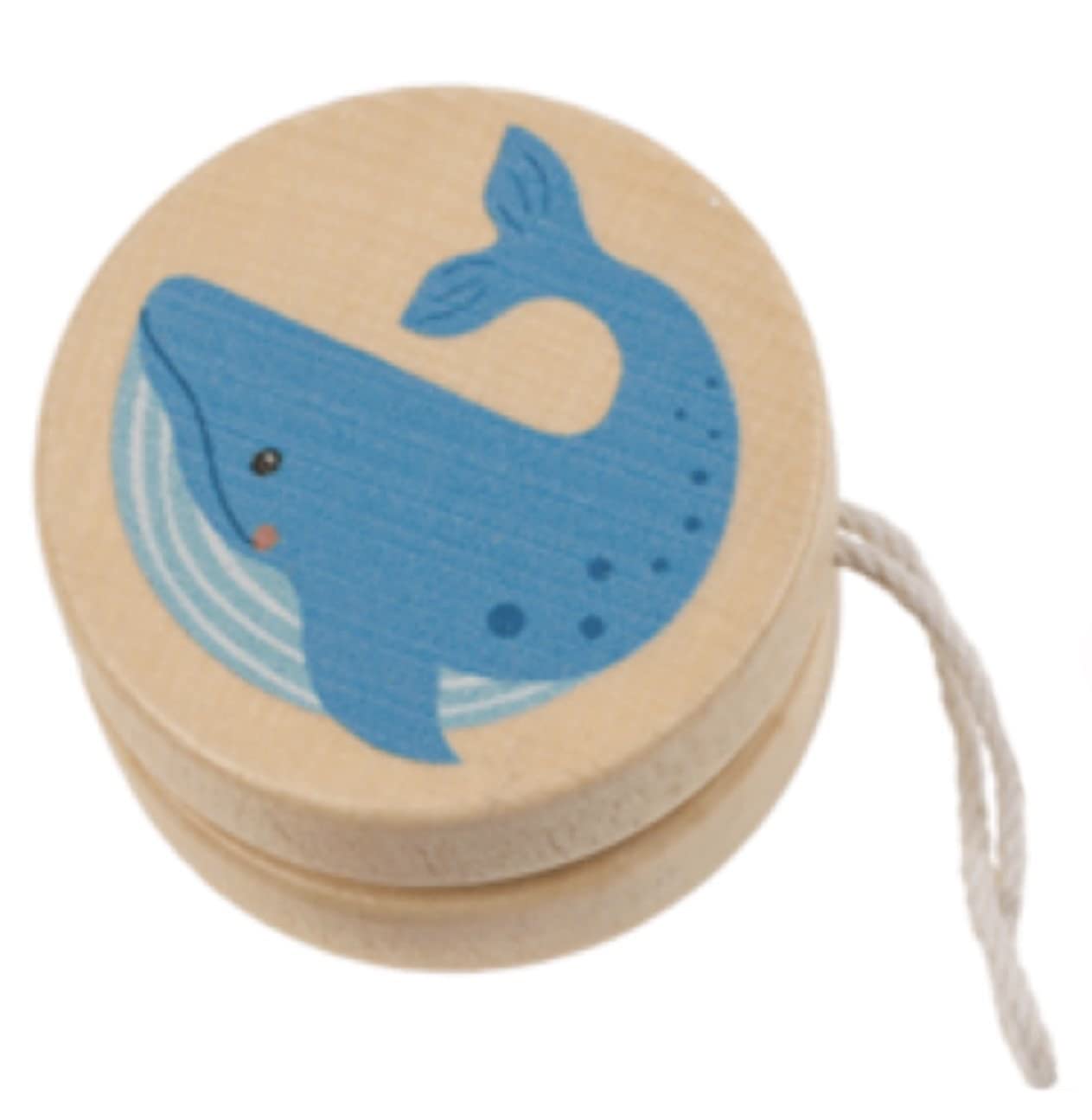 makio Animal Wooden Yoyo, Approximately 5.5 x 3 cm.