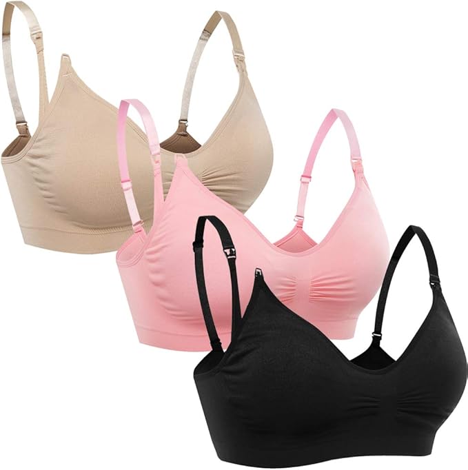 Brasieres de lactancia sin costuras para maternidad con almohadillas