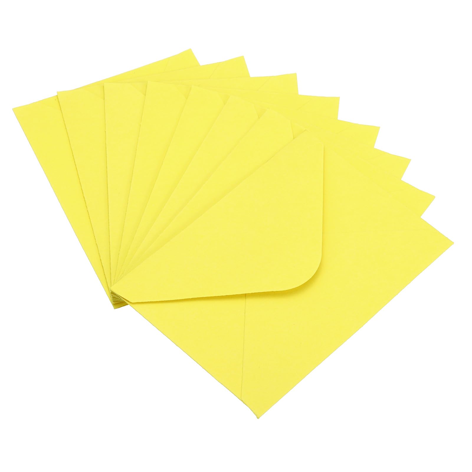 PATIKIL Mini Envelopes, 100 Pack Mini Gift Card Business Card Envelope for Greeting Weddings, Light Yellow