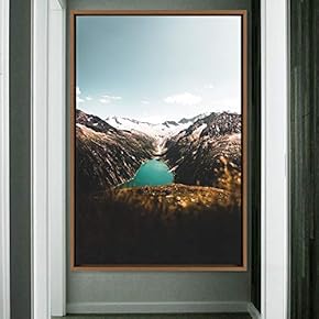 signwin Framed Canvas Wall Art Mountain Lake View...