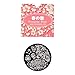 NICOLE DIARY 1Pc Stamping Plate Skull Rose Pattern 2.2inch Round Nail Art Image Plate