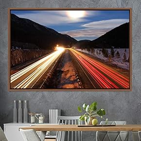 signwin Framed Canvas Wall Art Light Exposure Colorful...