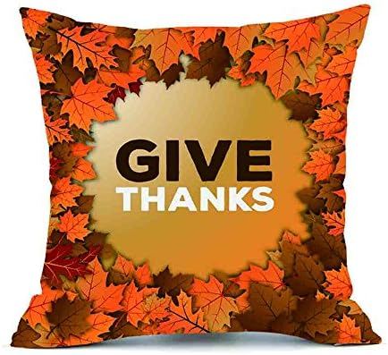 Rectangle Thanksgiving Cover SOUFUN Decor Sofa Waist Throw Cushion Pillow Case (B)