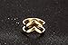 Fashion Gold Plated Stainless Steel Double Chevron V Shape Knuckle Midi Ring for Women