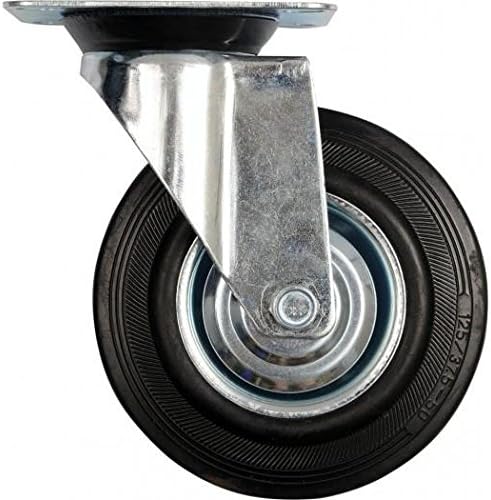 Vorel 87313 - Castor Wheels with Rubber 125 mm Black