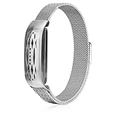 CAGOS Compatible Fitbit Flex 2 Bands, Stainless Steel Mesh Loop Wrist Metal Mesh Accessory Replacement for Fitbit Flex 2 (Mesh Silver)
