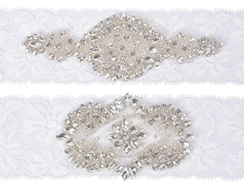 Wishprom Wedding Bridal Lace Garter Set Keepsake Toss Tradition Vintage Rhinestones Garter Belt Set Ivory Buy Online In India Wishprom Products In India See Prices Reviews And Free Delivery Over 4 000 Desertcart