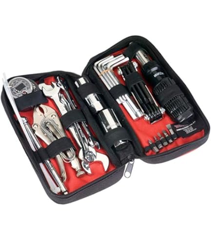 WINTOWIN Compact Harley Davidson Motorcycle Tool Kit - Basic Repair Tools In Portable Bag