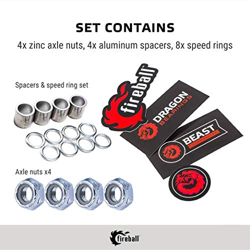Fireball Dragon Precision Truck Hardware for Skateboard & Longboards