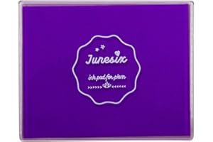 ROUCERLIN Large Size Craft Ink Stamp Pads, Washable Scrapbooking Finger Paint Ink Pad for Kids, Craft Ink Pads for Rubber Stamps, DIY Cards, Paintings, Baby Footprint Handprint (Purple) …