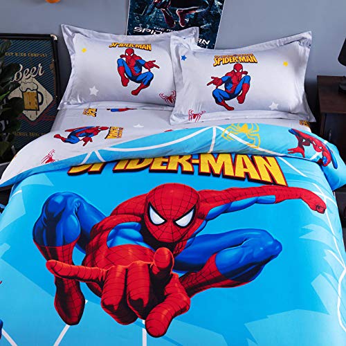 spiderman bed sheets queen