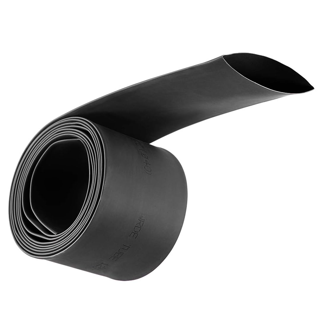 Unifizz Heat Shrink Tubing 40mm Dia 66mm Flat Width 2:1 Ratio Shrinkable Tube Cable Sleeve 2m - Black