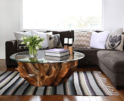 Bassett Glass | 20" Round Tempered Glass Table Top - 1/2" Thick - Beveled Polished Edge
