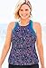 Swimsuits For All Women's Plus Size Lycra Xtra Life High Neck Racerback Tankini Top