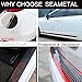 SEAMETAL Car Door Sill Protector Guard , Rear Bumper Protector Guard Universal 10x0.15ft