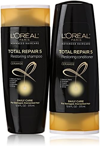 L'oreal Paris Total Repair 5 Restoring Shampoo & Conditioner 12.6 Oz. Set