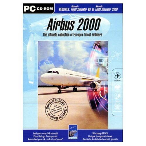 Jeux PC Airport 2000 + Flight Simulator 98 - CD-ROM, Bon état Pour Collection Ou Retro-gaming